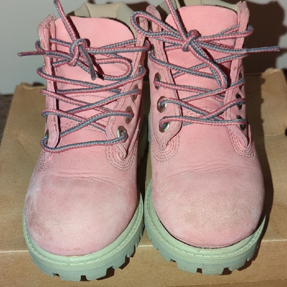 🩷 Timberland Kids Pink Boots | Toddler 8 - Picture 5 of 15